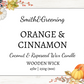 Orange & Cinnamon Coconut Wax Candle