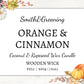 Orange & Cinnamon Coconut Wax Candle